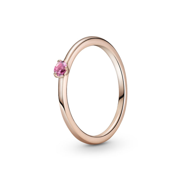 189259c03 Anello con solitario rosa