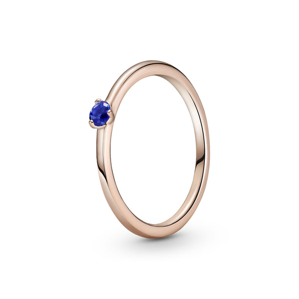 189259c04 Anello con solitario blu