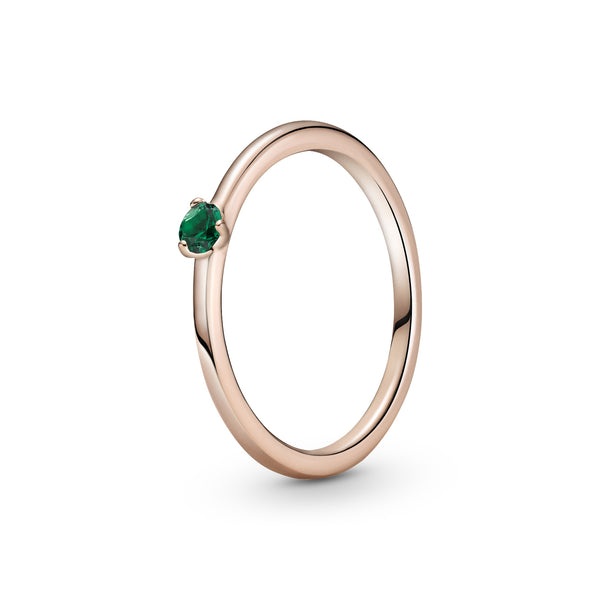 189259c05 Anello con solitario verde