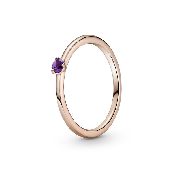 189259c06 Anello con solitario viola