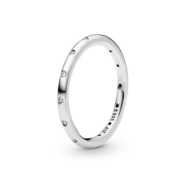190945cz Anello a fascia scintillante semplice