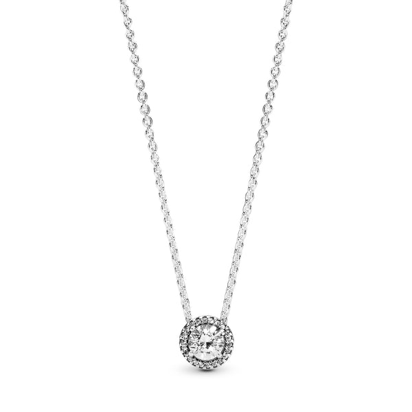 396240cz Collana Punto Luce scintillante rotondo