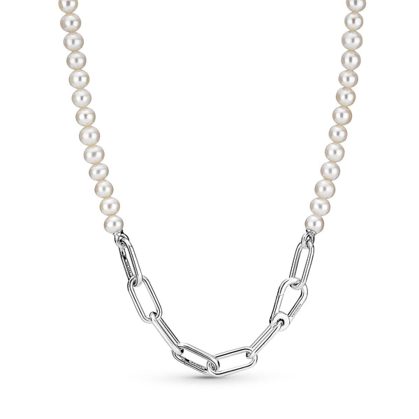 399658c01 Collana Maglia Link Con Perle Pandora ME