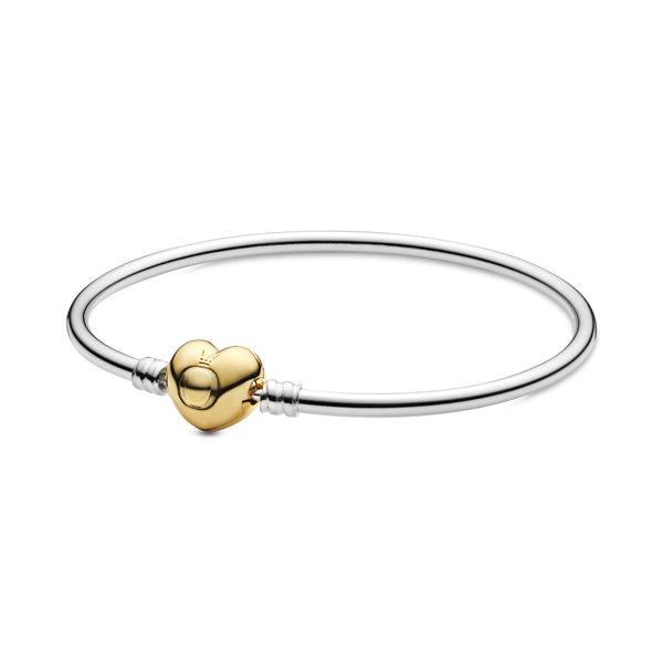 567163 Bracciale rigido Pandora Moments con chiusura a cuore