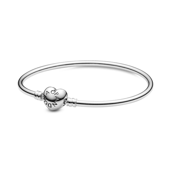 596268 Bracciale Pandora Moments rigido con chiusura a cuore