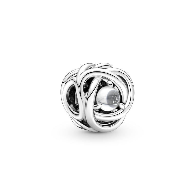 790064c01 Charm Cerchio Eterno Bianco