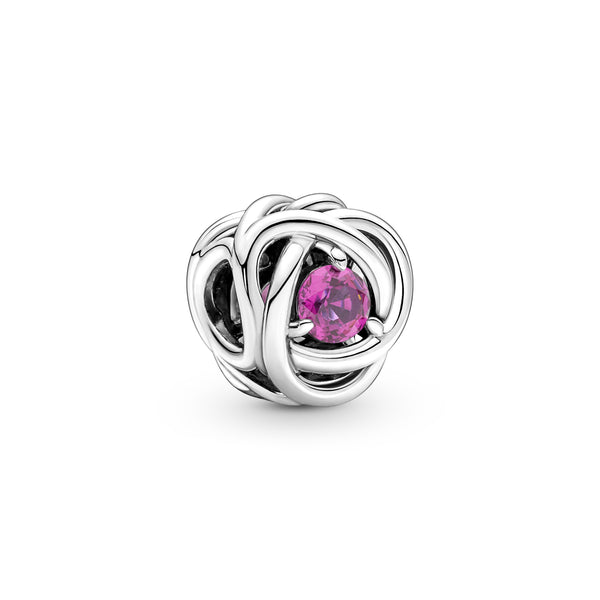 790065c05 Charm Cerchio Eterno Rosa