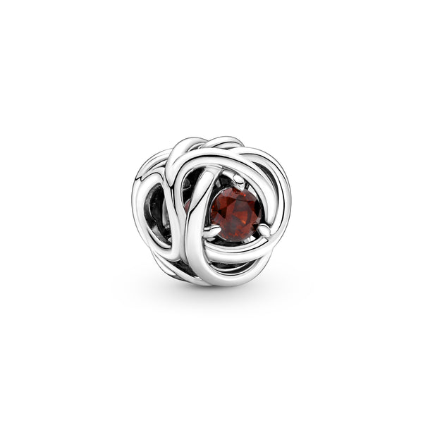 790065c06 Charm Cerchio Eterno Rosso Scuro