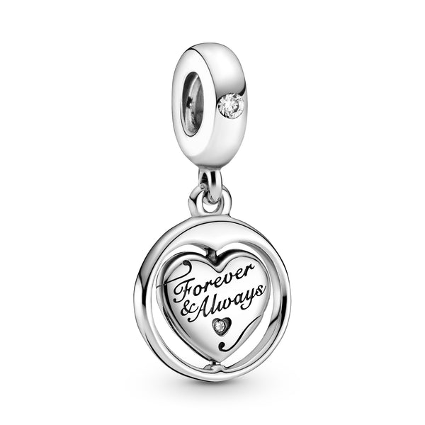 799266c01 Charm pendente girevole Anima gemella Forever & Always