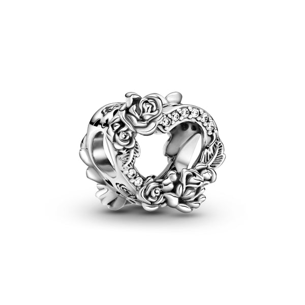 799281c01 Charm Cuore aperto e rose