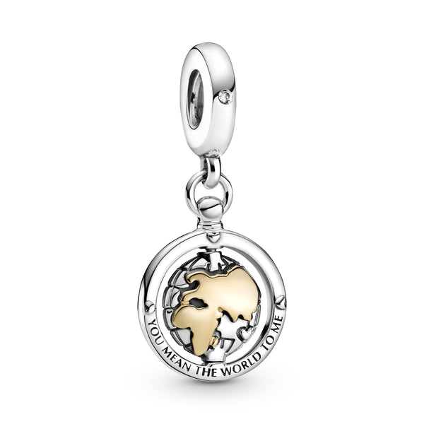 799303c01 Charm pendente Mondo girevole