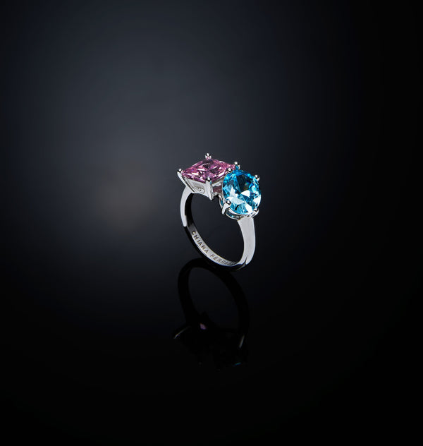j19avs07 Anello Princess Rainbow