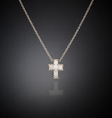 Collana Pendente Squared Cross Small - Gioielleria Fondente