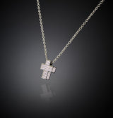 Collana Pendente Squared Cross Small - Gioielleria Fondente