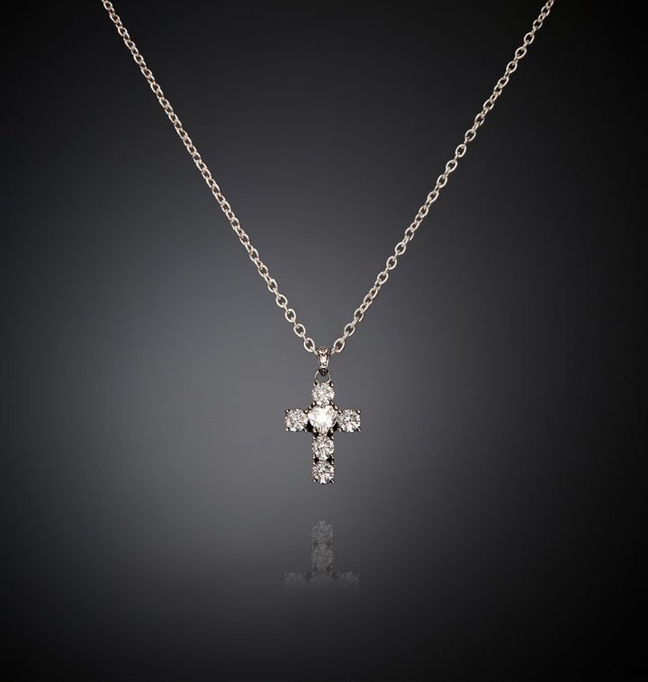 Collana Pendente Bold Cross Small - Gioielleria Fondente