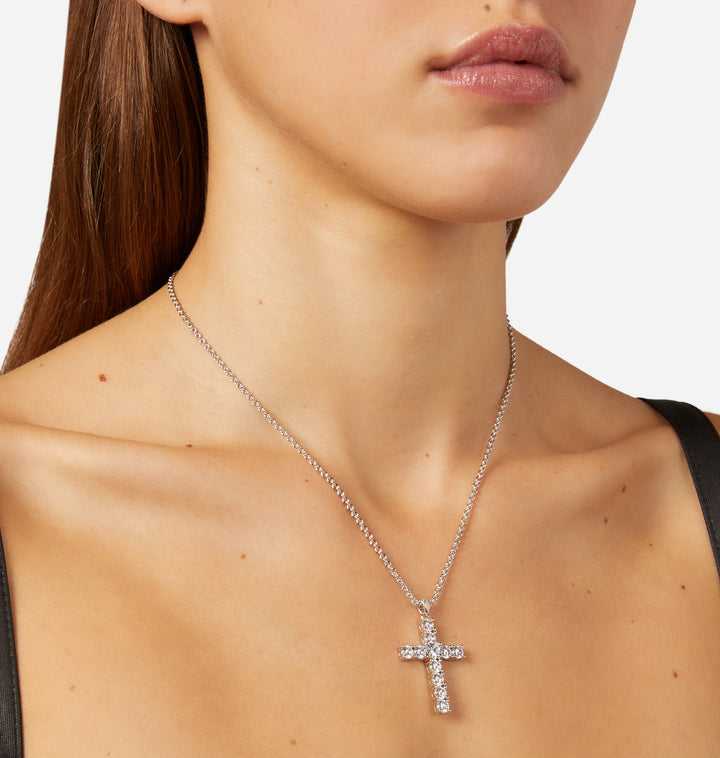 Collana Pendente Bold Cross - Gioielleria Fondente