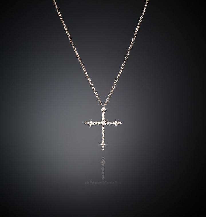 Collana Pendente Gothic Cross - Gioielleria Fondente