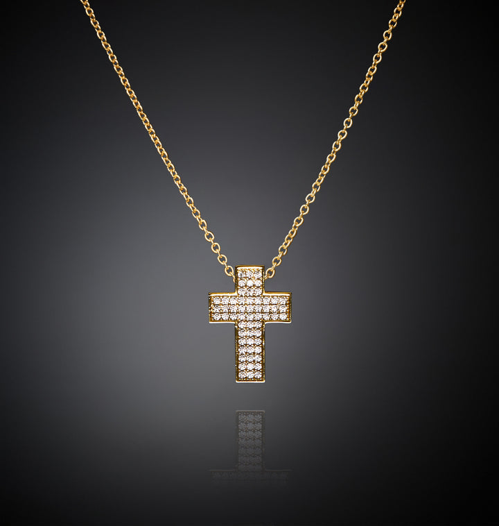 Collana Pendente Squared Cross - Gioielleria Fondente
