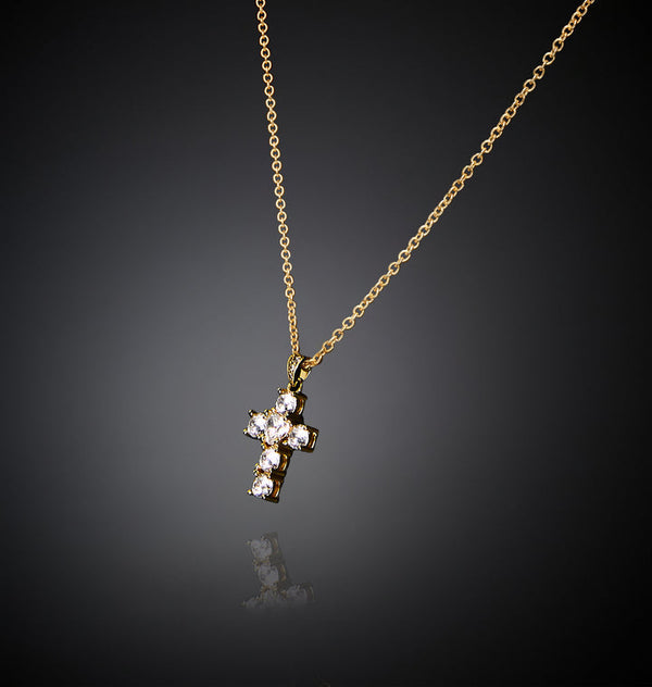 Collana Pendente Bold Cross Small - Gioielleria Fondente