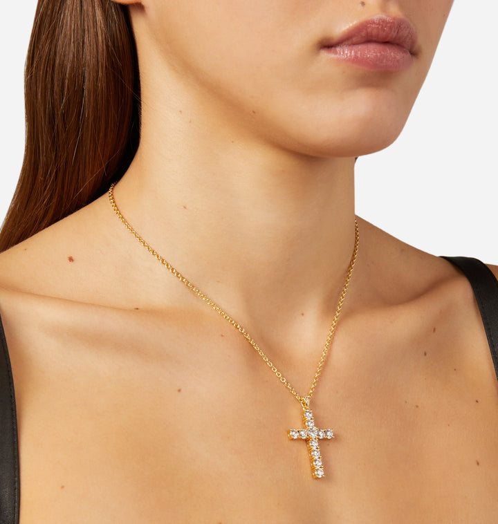Collana Pendente Bold Cross - Gioielleria Fondente