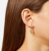 Orecchini a cerchio Bold Cross - Gioielleria Fondente