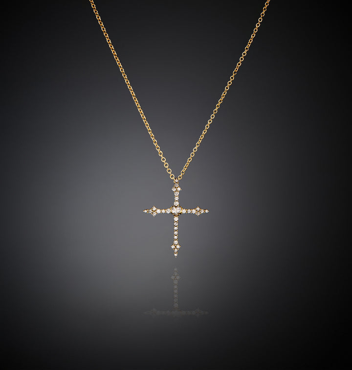 Collana pendente Gothic Cross - Gioielleria Fondente