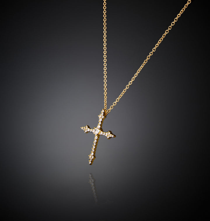 Collana pendente Gothic Cross - Gioielleria Fondente