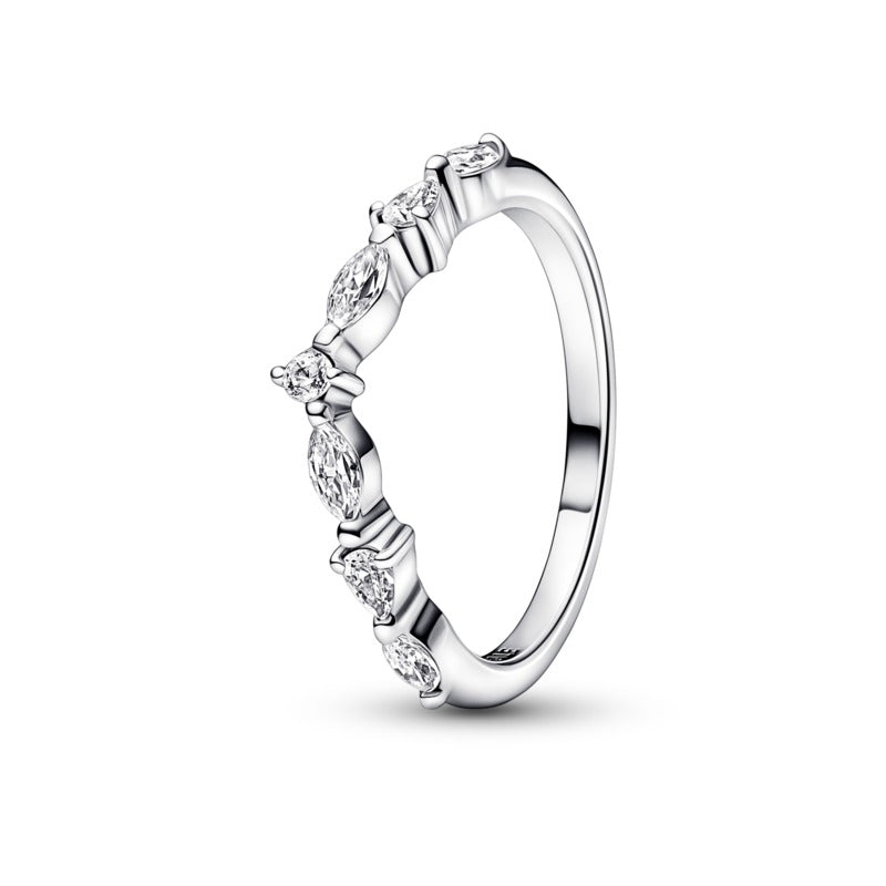 Gioielleria Fondente Anello Desiderio Scintillante Marquise