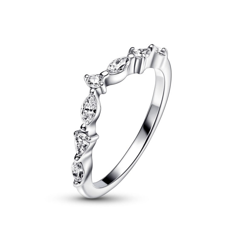 Gioielleria Fondente Anello Desiderio Scintillante Marquise