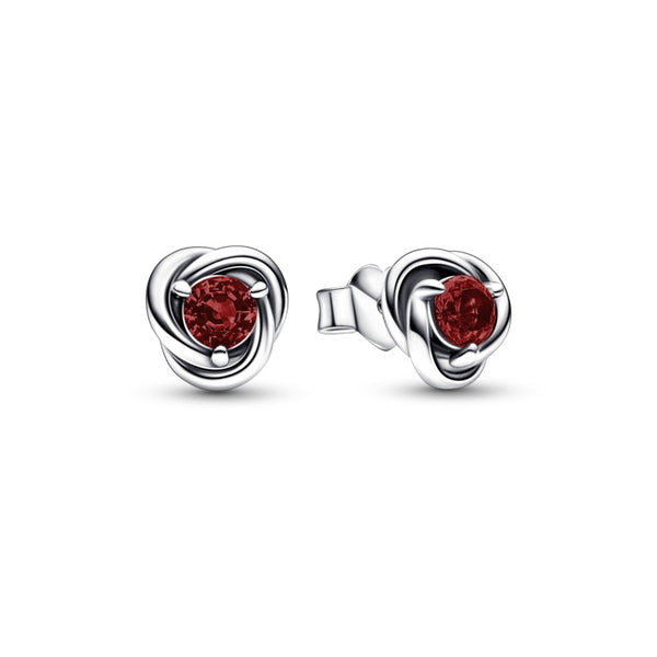 292334C06-0 Orecchini Cerchi Eterni Rosso Scuro