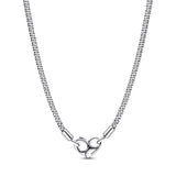 Collana Maglia Geometrica con Chiusura a Cuore - Gioielleria Fondente