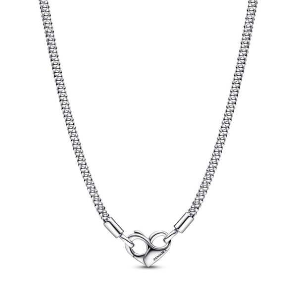 Collana Maglia Geometrica con Chiusura a Cuore - Gioielleria Fondente