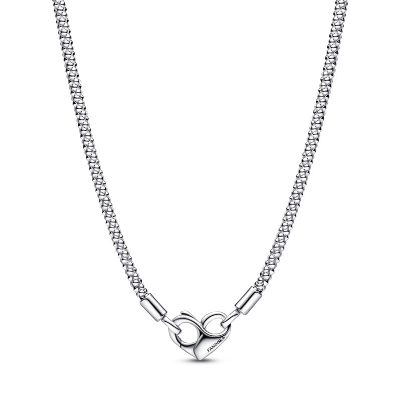 Collana Maglia Geometrica con Chiusura a Cuore - Gioielleria Fondente