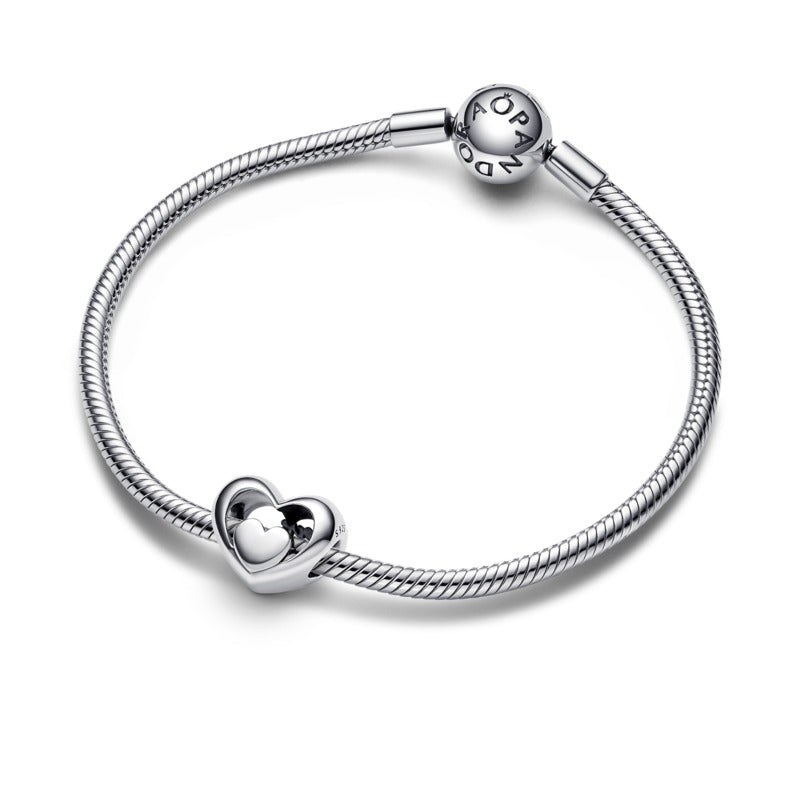 Charm Cuore Openwork "Love starts from within" - Gioielleria Fondente