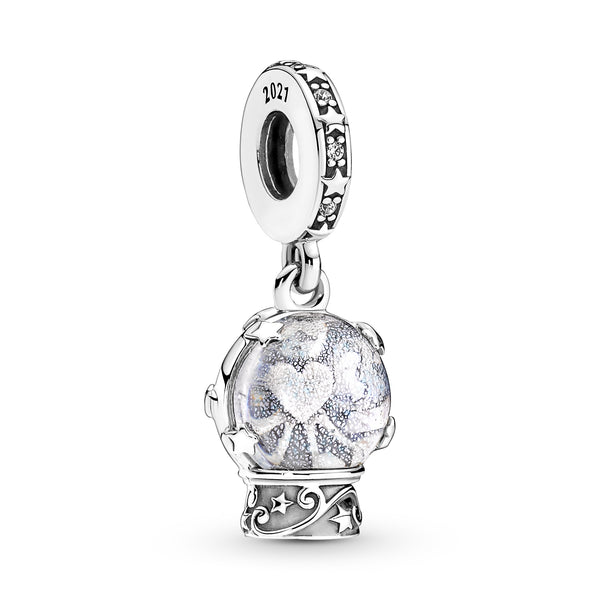 790027c01 Charm Pendente Vetro di Murano Sfera Natalizia