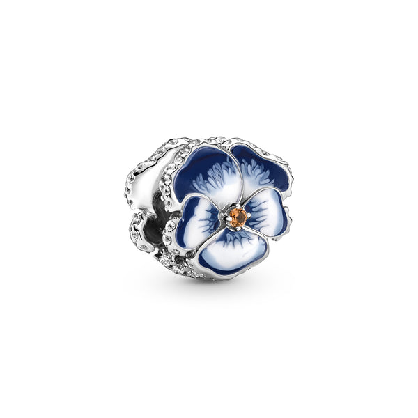 790777c02 Charm Viola del pensiero Blu