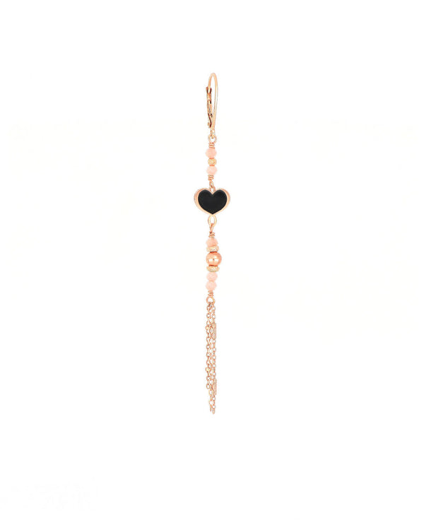 orisf1rosp Orecchino "Smeraldo e Rodocrosite"