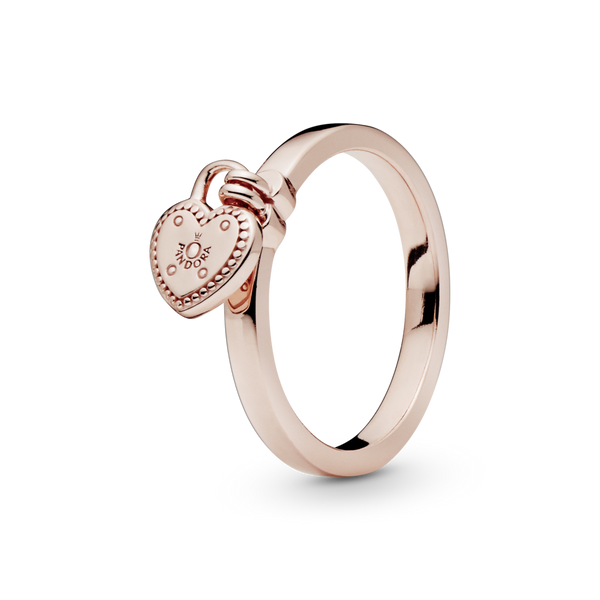186571 Anello con lucchetto a forma di cuore