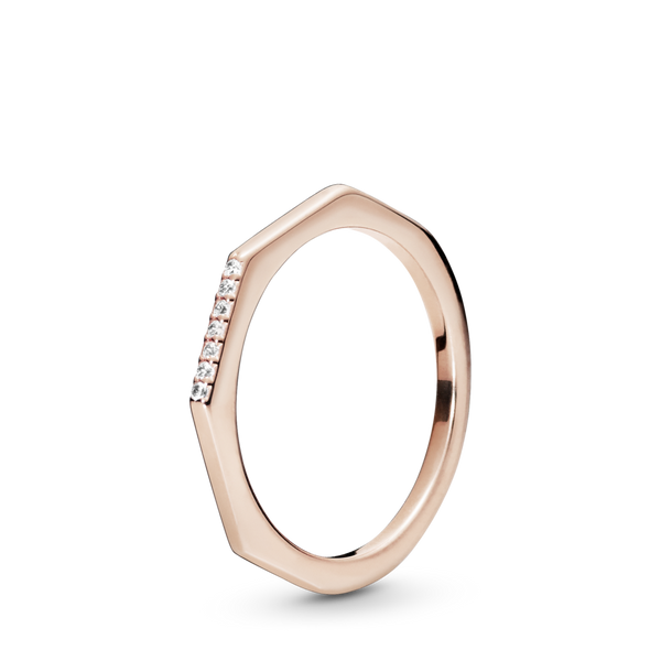 188343cz Anello Linea Sfaccettata