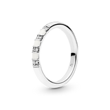 198052cz Anello con strisce bianche Linee Esotiche