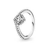 198420c01 Anello chevron quadrato scintillante