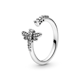 198806c01 Anello aperto Libellula scintillante