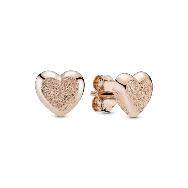 287928 Orecchini a lobo Cuore finitura mat