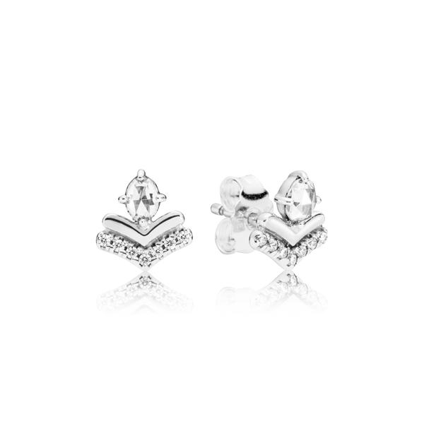 297787cz Orecchini a lobo chevron classici