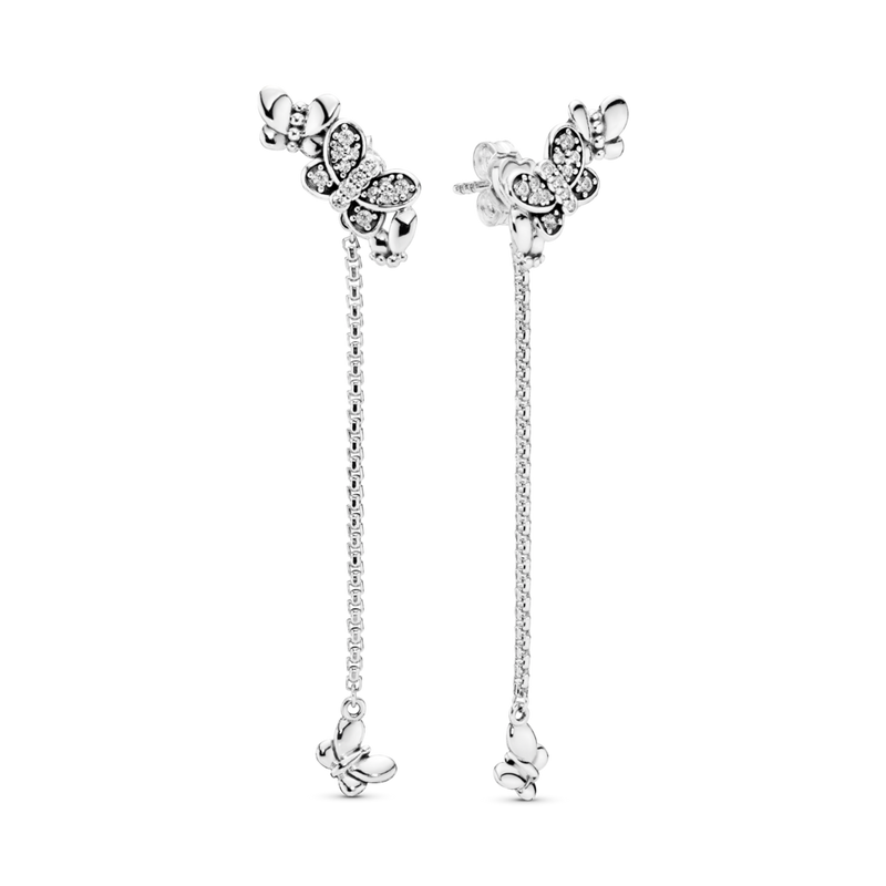 297964cz Orecchini a lobo Farfalla splendente
