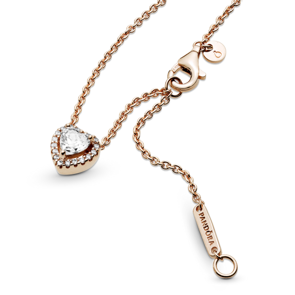 388425c01 Collana con cuore in rilievo scintillante