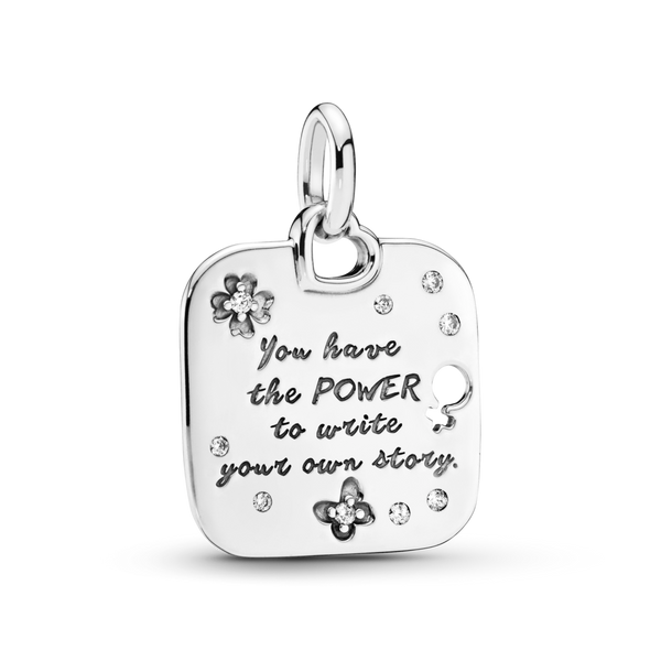 397916cz Pendente Girl Power motto