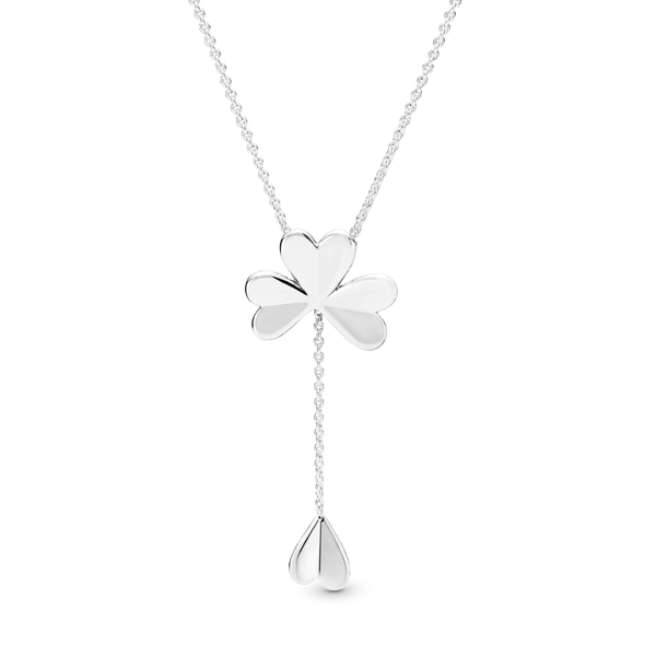 397925 Collana a Y Quadrifoglio portafortuna