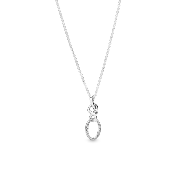 398078cz Collana con pendente Cuore intrecciato