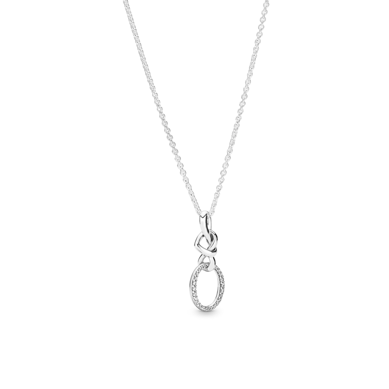 398078cz Collana con pendente Cuore intrecciato